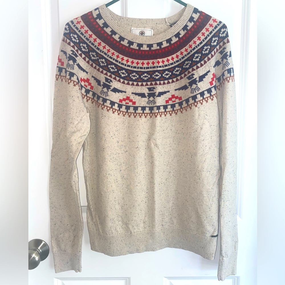 On The Byas Aztec Sweater Size S